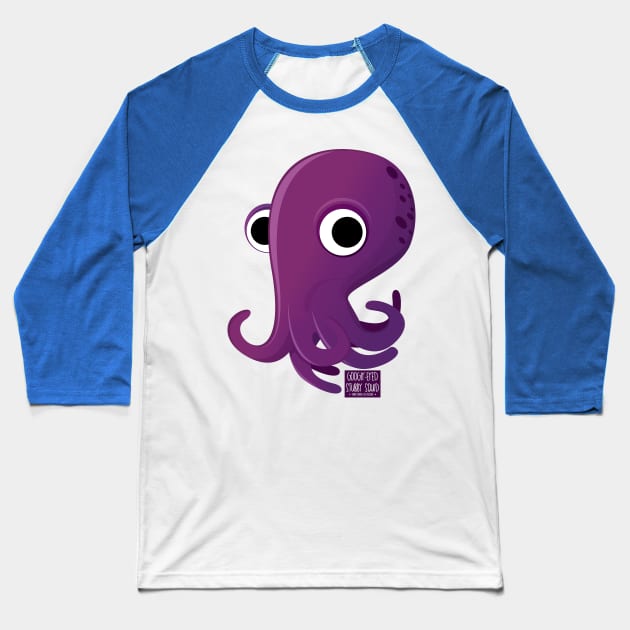 Googly eyed stubby squid Baseball T-Shirt by sabhu07